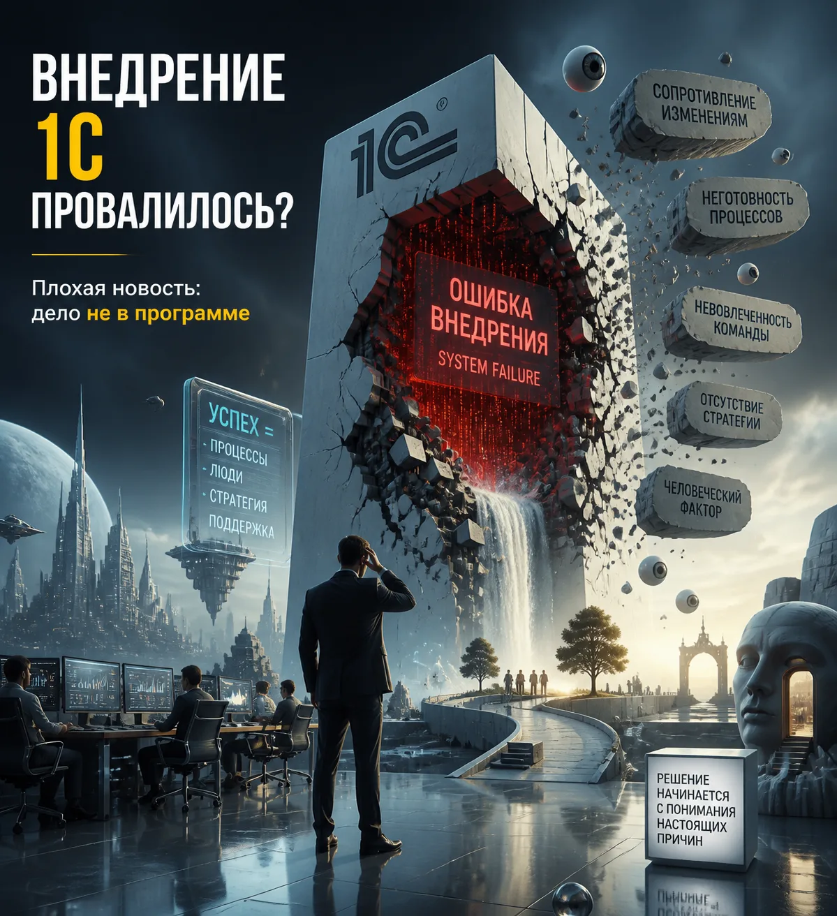 Внедрение 1С провалилось? Плохая новость: дело не в программе