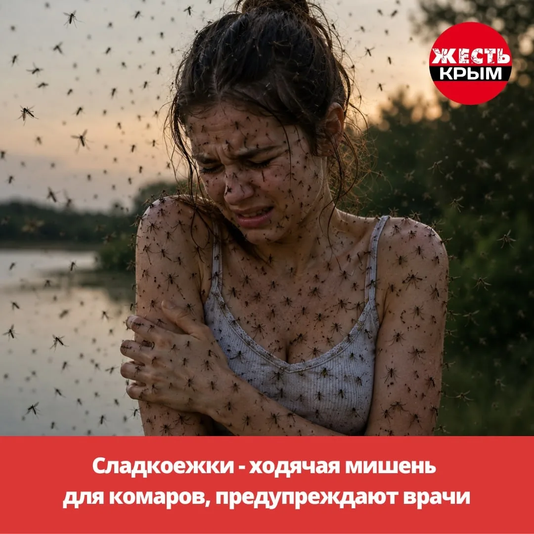 Сладкоежки - ходячая мишень для комаров, предупреждают врачи.