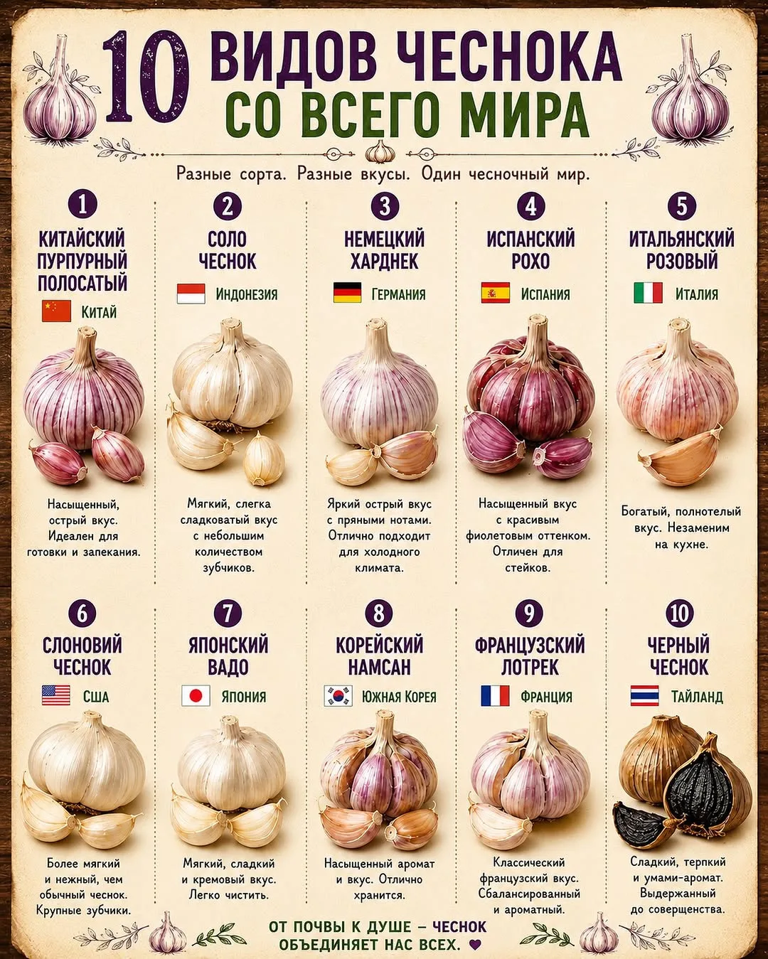 🧄10 видов чеснока со всего мира
#огород

Ставьте 👍, если пост полезен

Дачные идеи | Подписаться