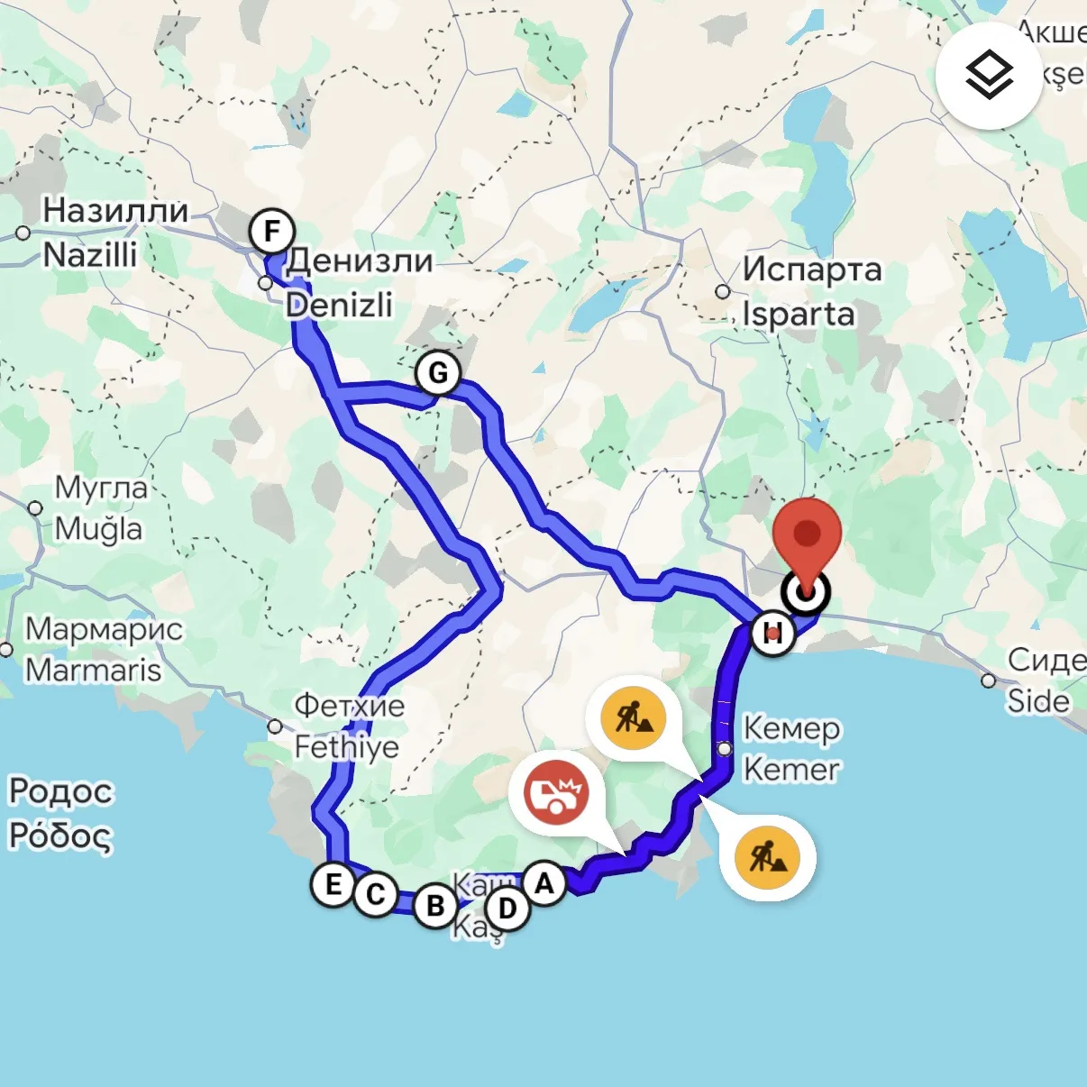 Наш маршрут по Турции 🇹🇷