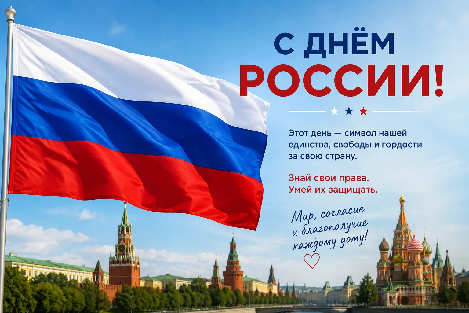 С Днём России! 🇷🇺

Этот праздник напоминает нам не только о любви к своей стране, её истории и кул