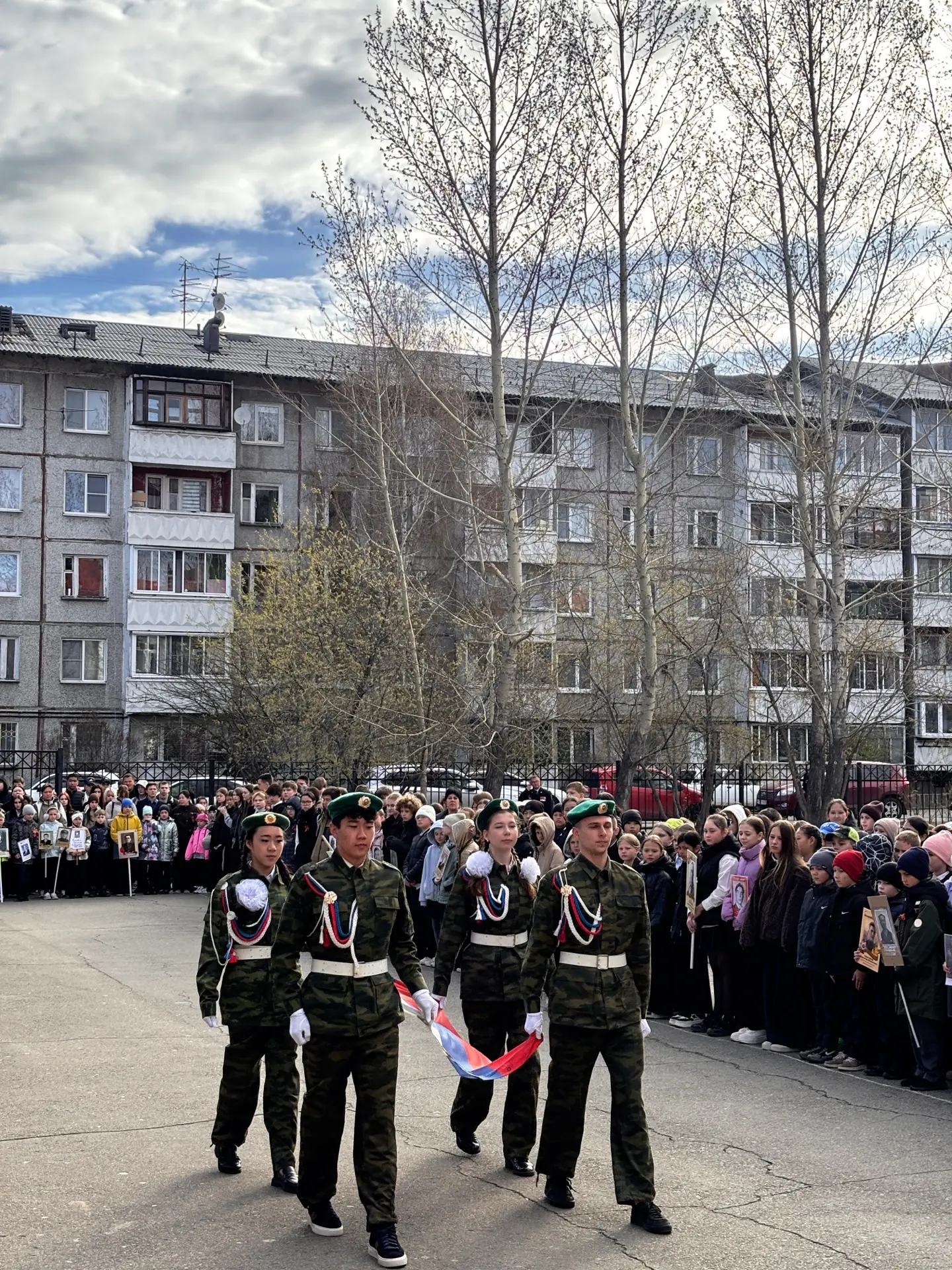 ♨️Сегодня для учащихся 1–11 классов состоялся торжественный митинг, посвящённый 81-й годовщине Побед