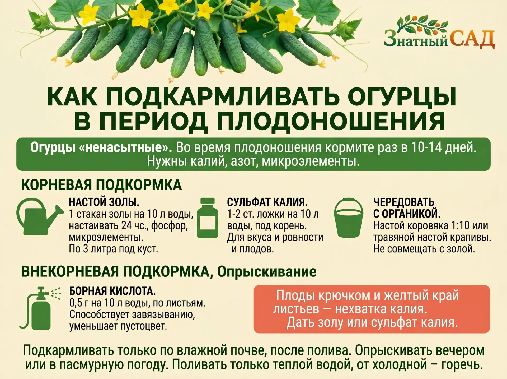 🥒  ОГУРЦЫ ПОШЛИ В ПЛОДОНОШЕНИЕ? КОРМИТЕ ПРАВИЛЬНО

Знатные мои, огурец, это главный обжора на грядк