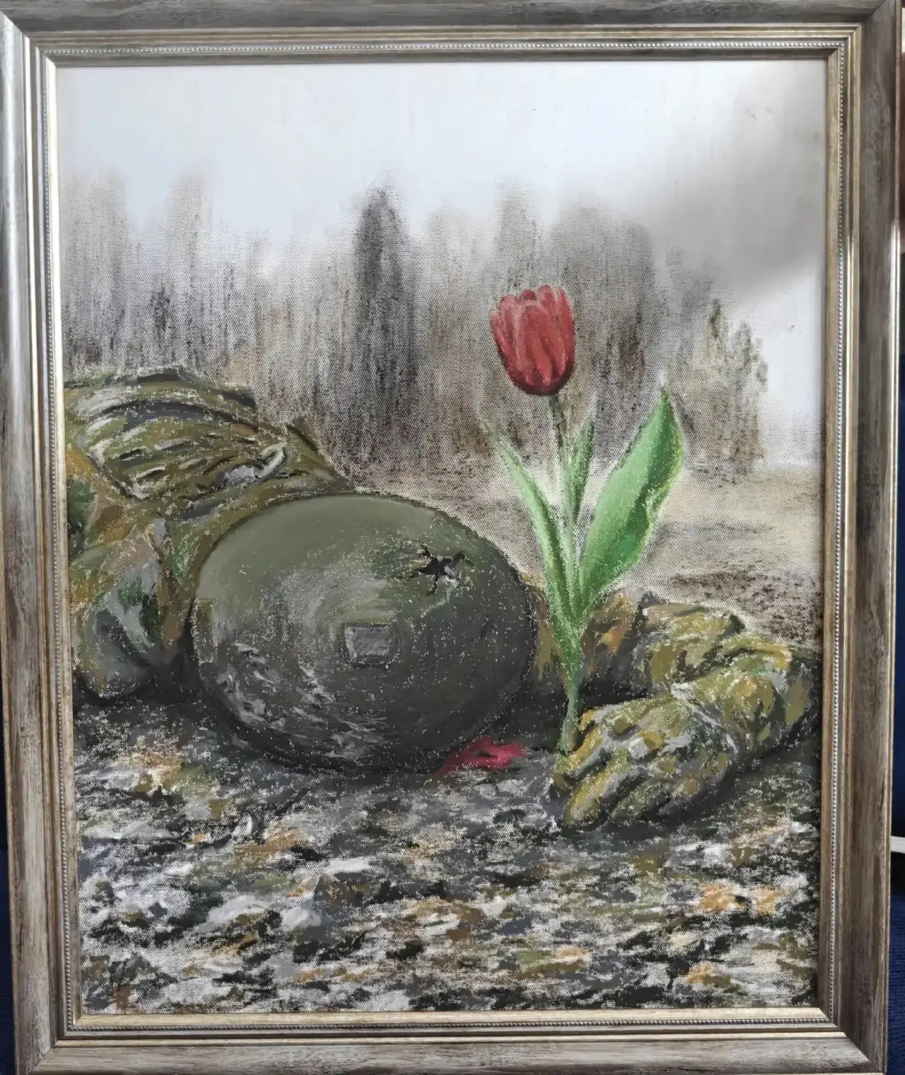 🌷 «Красный тюльпан»

И там где пекла старый след,
И там, где выжженная даль,
Увидел поле в алый цве