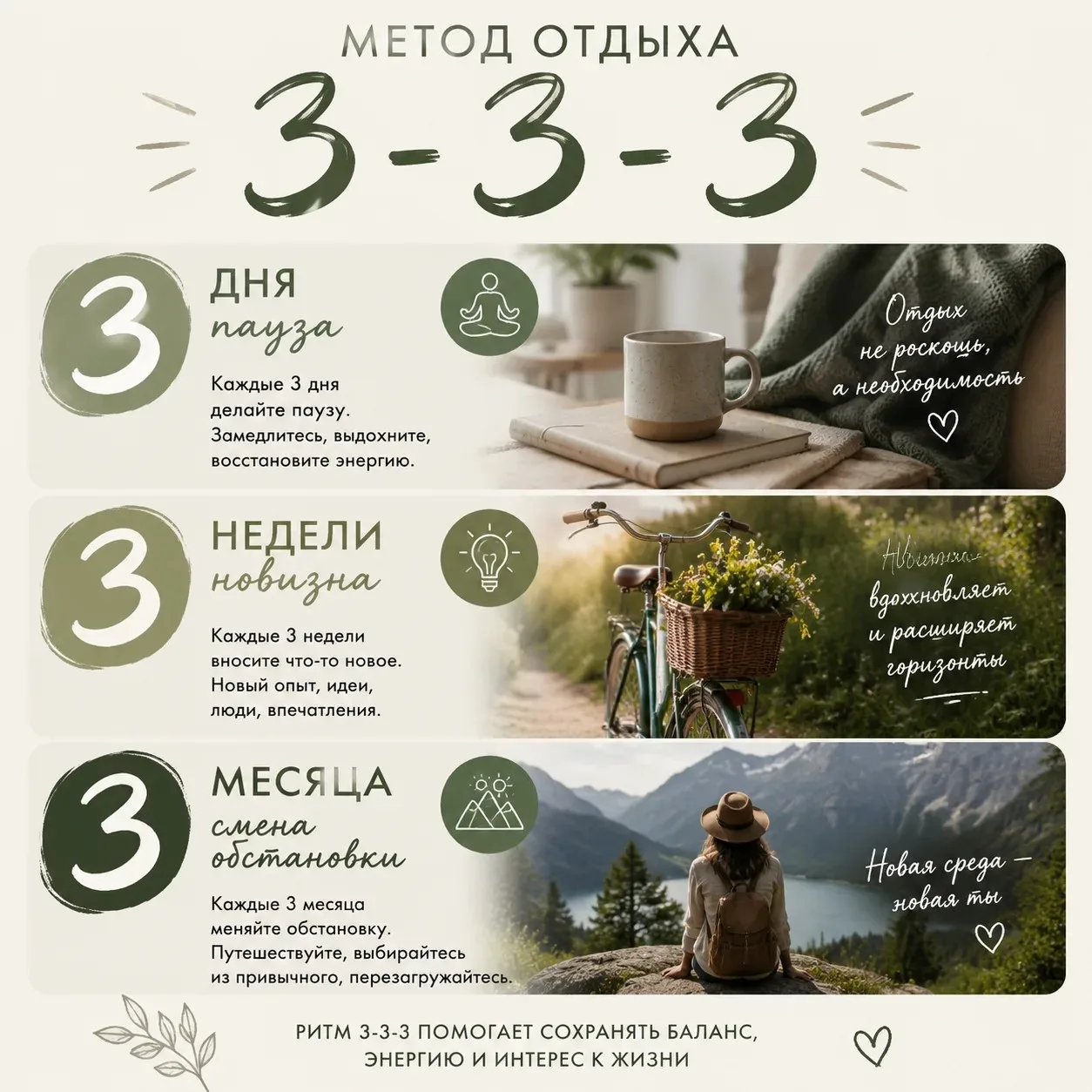 Метод 3-3-3 против выгорания.