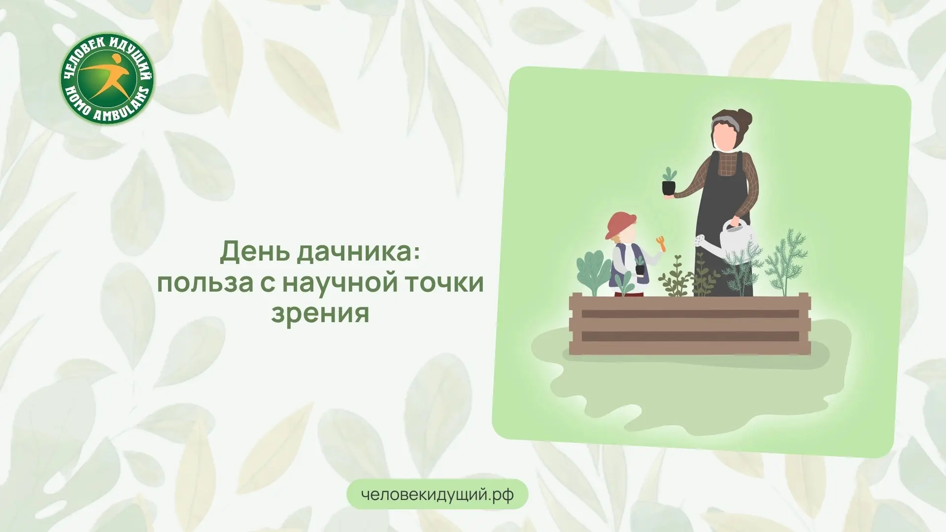 Сегодня день дачника - и это не только про урожай, но и про здоровье. С научной точки зрения садовод
