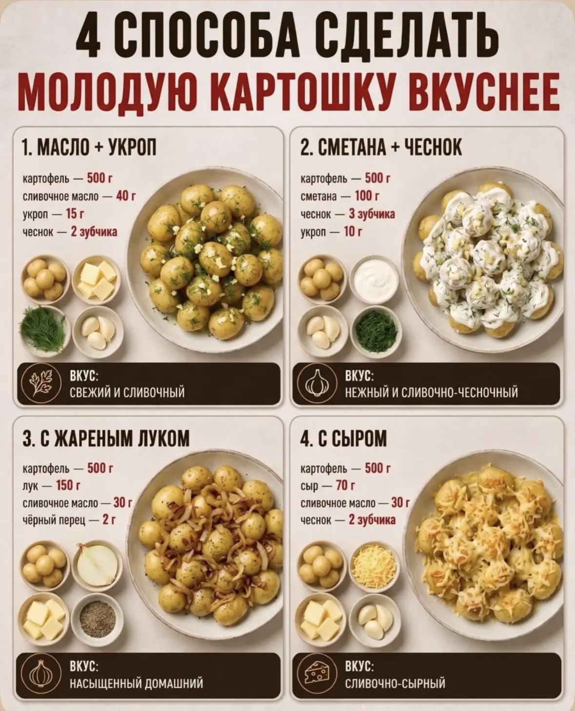🔥 4 рецепта из молодой картошки — просто, вкусно, по-домашнему! 🥔