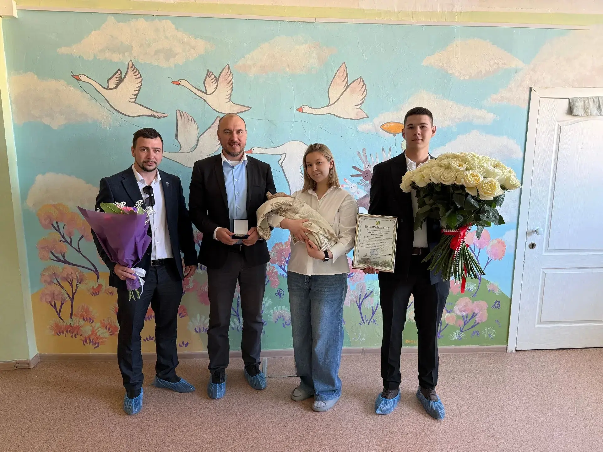 👶 Мэр Нижнеилимского округа Павел Березовский и председатель Думы округа Александр Хливицкий встрети