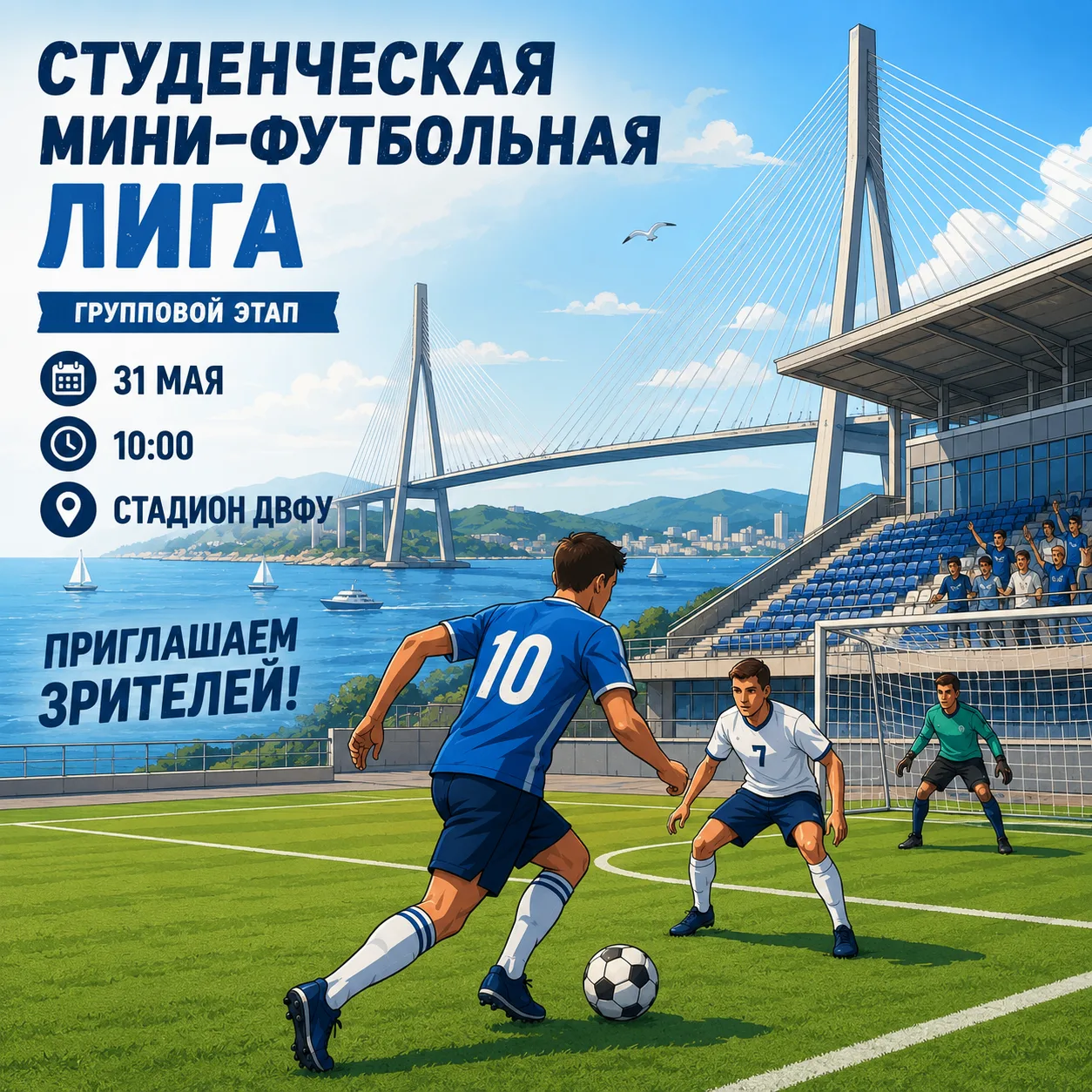 Уже завтра — групповой этап Студенческой мини-футбольной лиги⚽️ 

Лучшие студенческие команды встрет