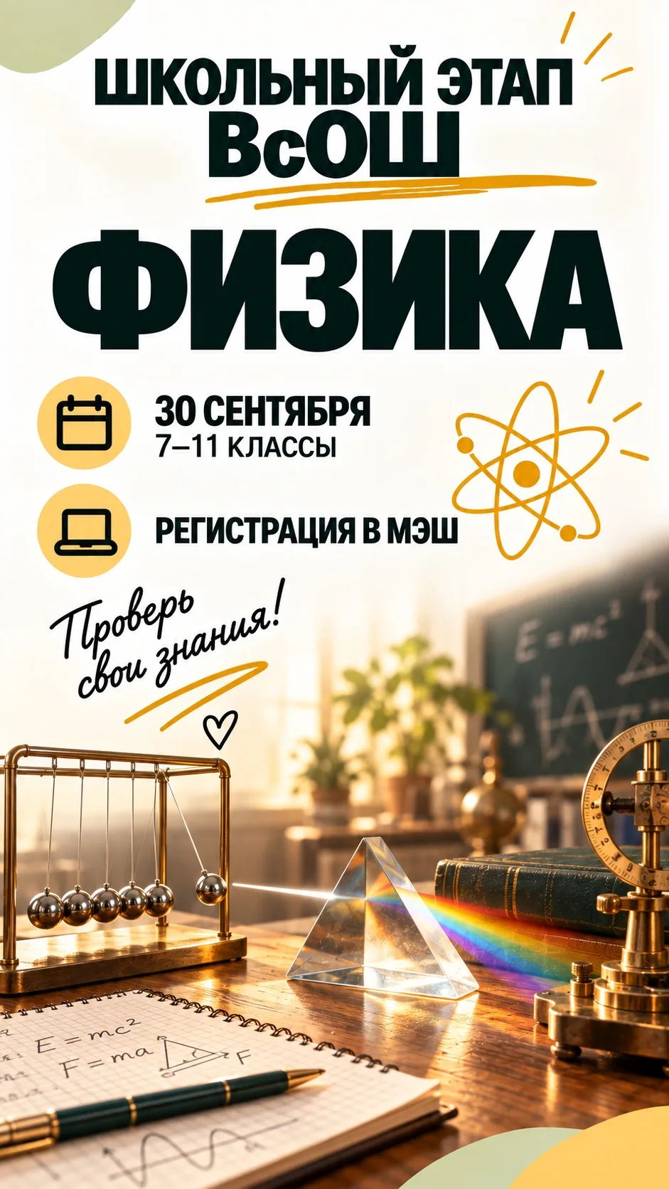 🧑‍⚖️ ШКОЛЬНЫЙ ЭТАП ВсОШ ПО ФИЗИКЕ