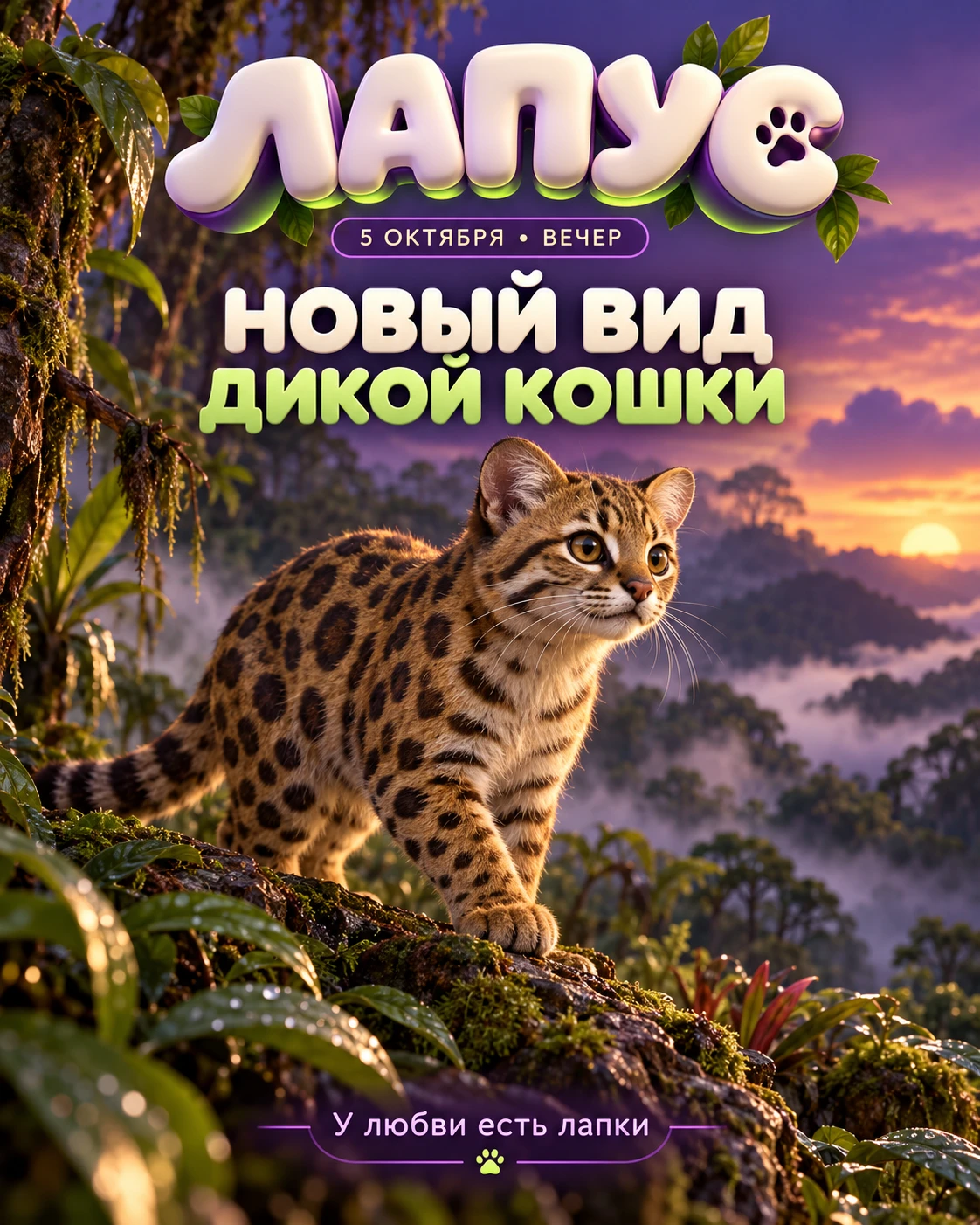 🐈 **В Боливии описали новый вид дикой кошки**