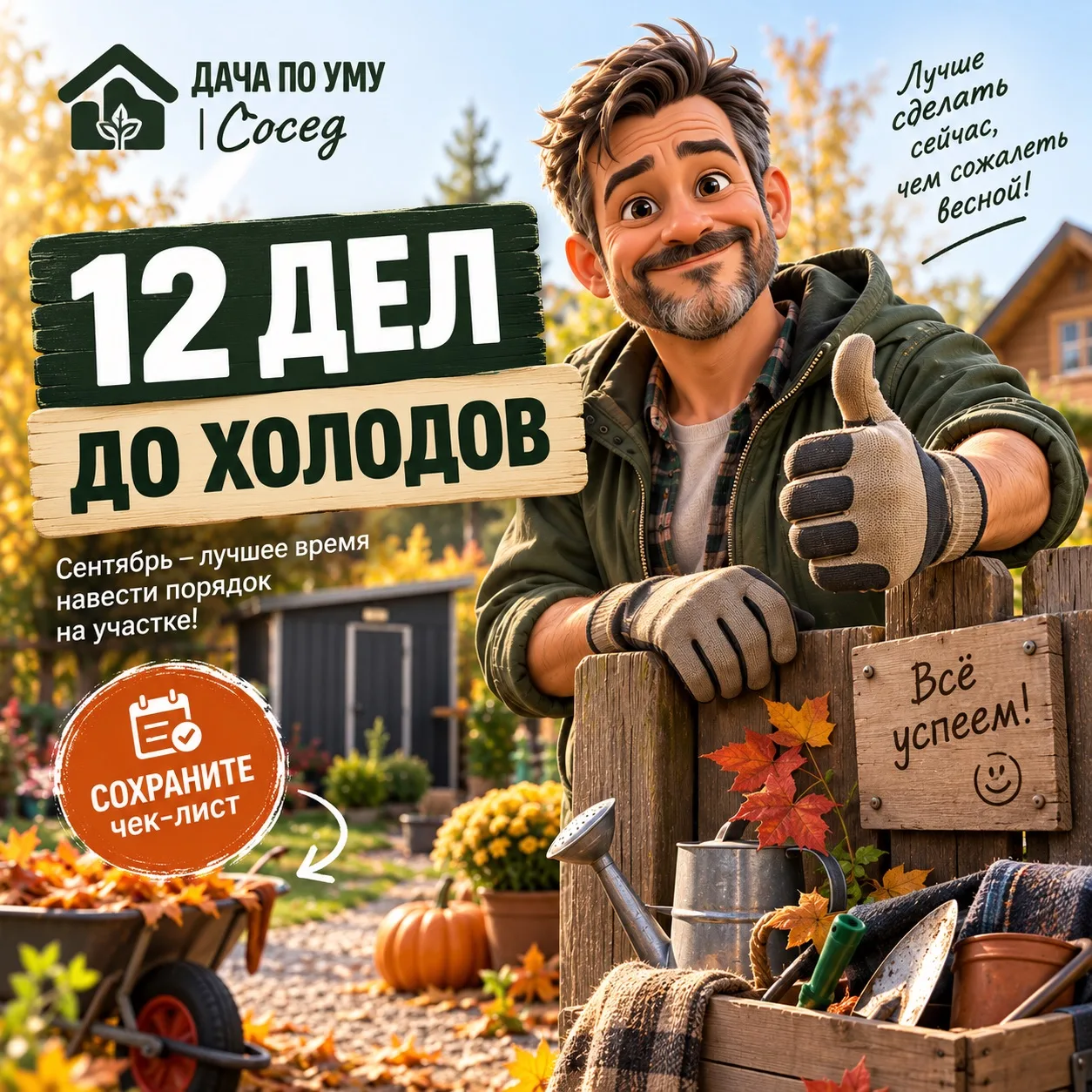 ДО ХОЛОДОВ ЛУЧШЕ УСПЕТЬ 🍂