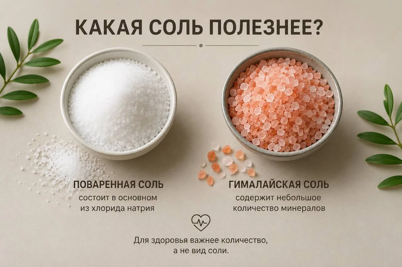 Белая или гималайская соль — есть ли разница?