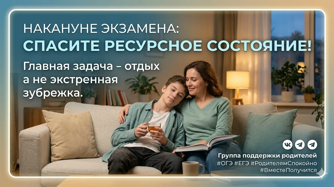 🤯 Накануне экзамена многие школьники поддаются панике: пытаются навязчиво прокручивать...