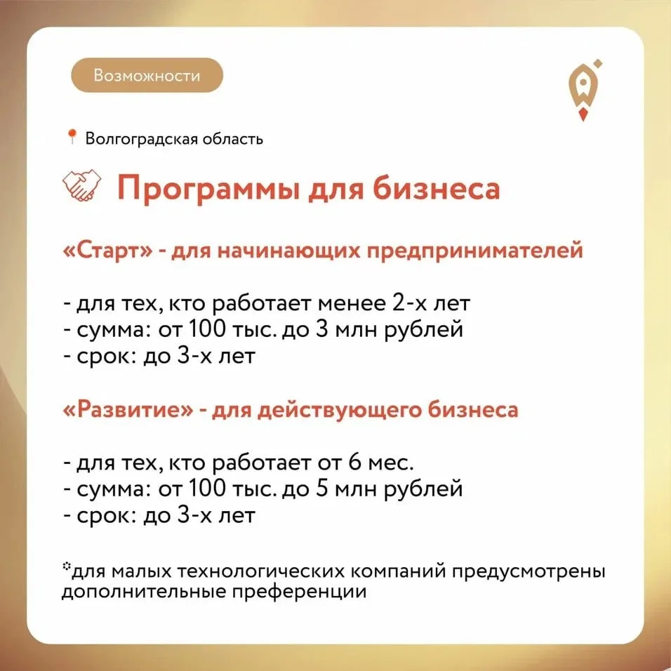 Предприниматель из Волгоградской области? Можно получить льготное финансирование на развитие бизнеса