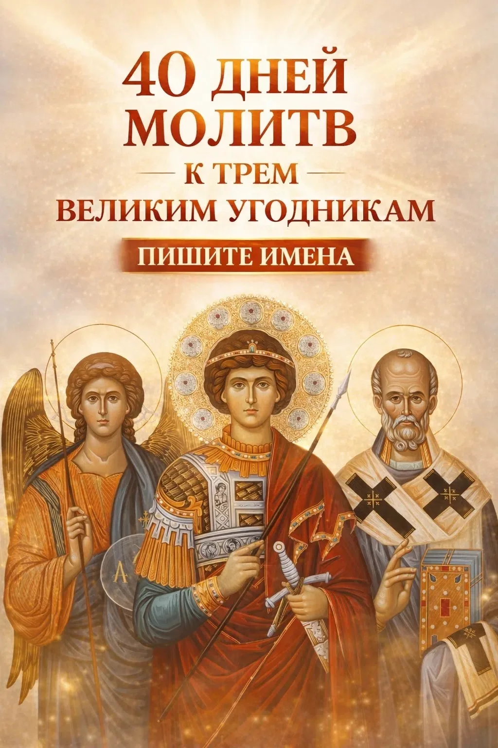 🙏 Молитвенный покров к трём великим защитникам и заступникам

Бывают дни, когда внутри тревожно… ко
