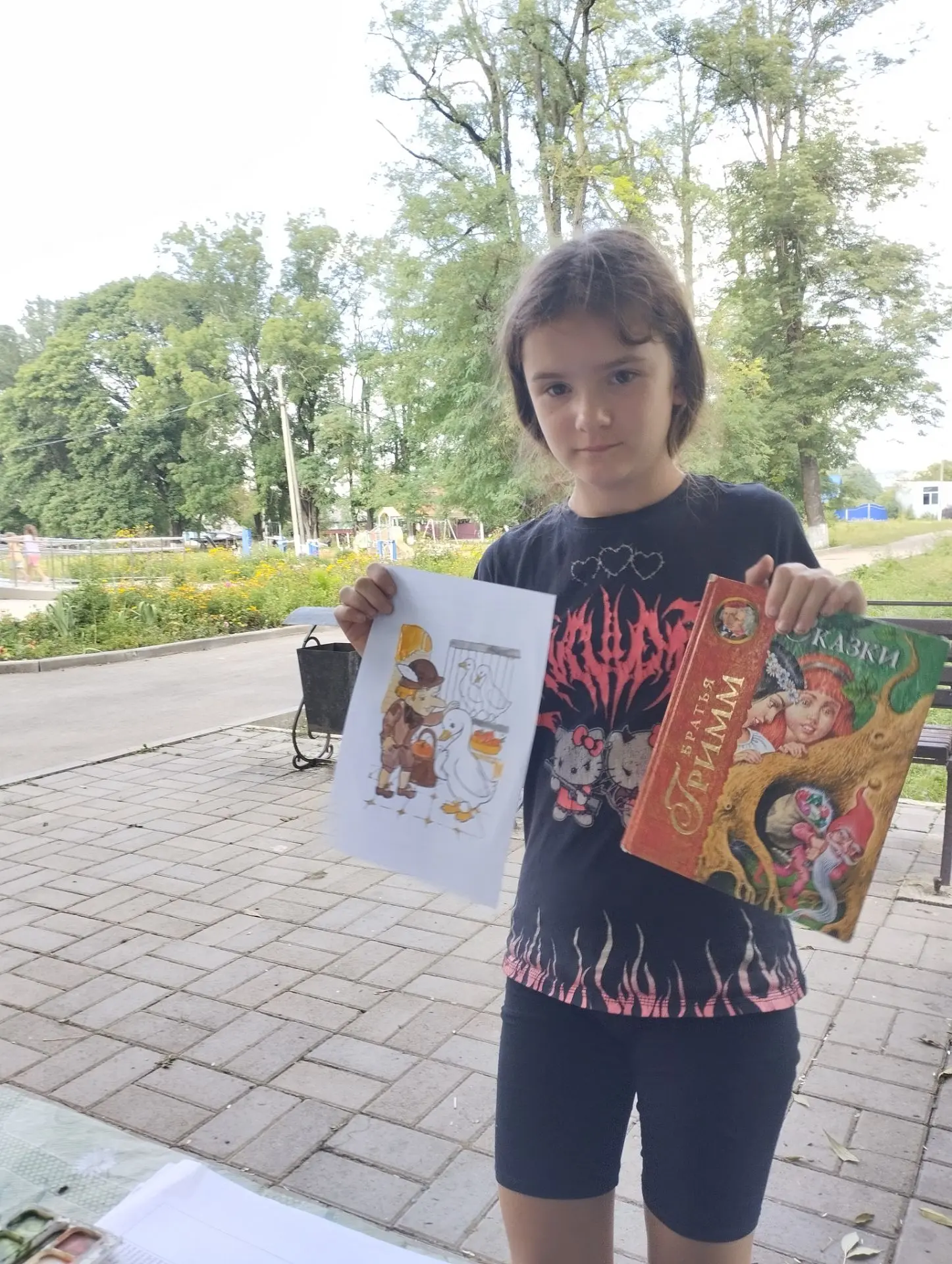 На досуговой площадке "Непоседы"  состоялись громкие чтения сказок братьев Гримм