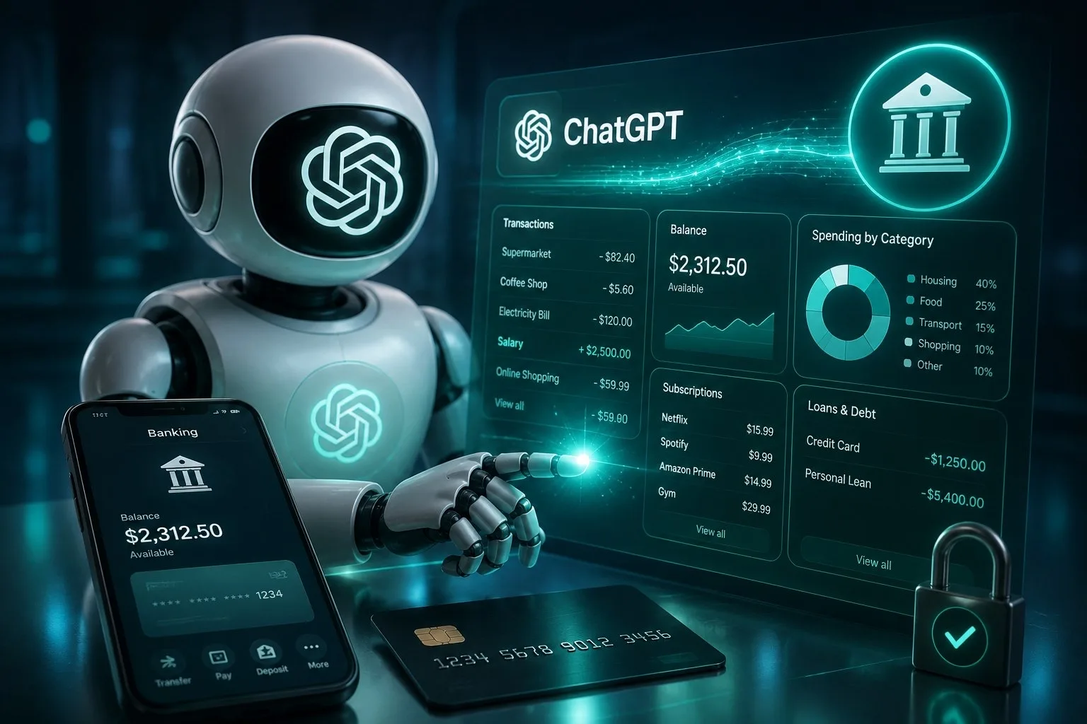 🏦 Теперь ChatGPT получит доступ к вашему банковскому счёту