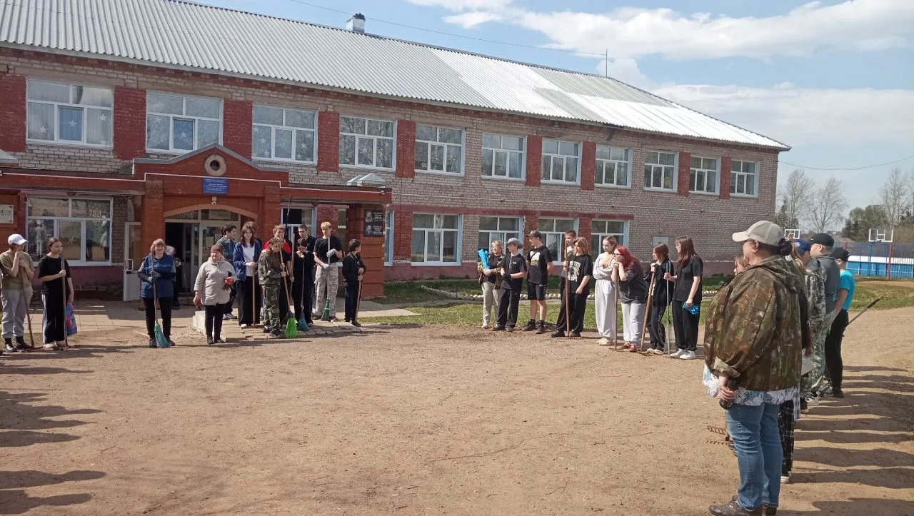 💚Общешкольный субботник