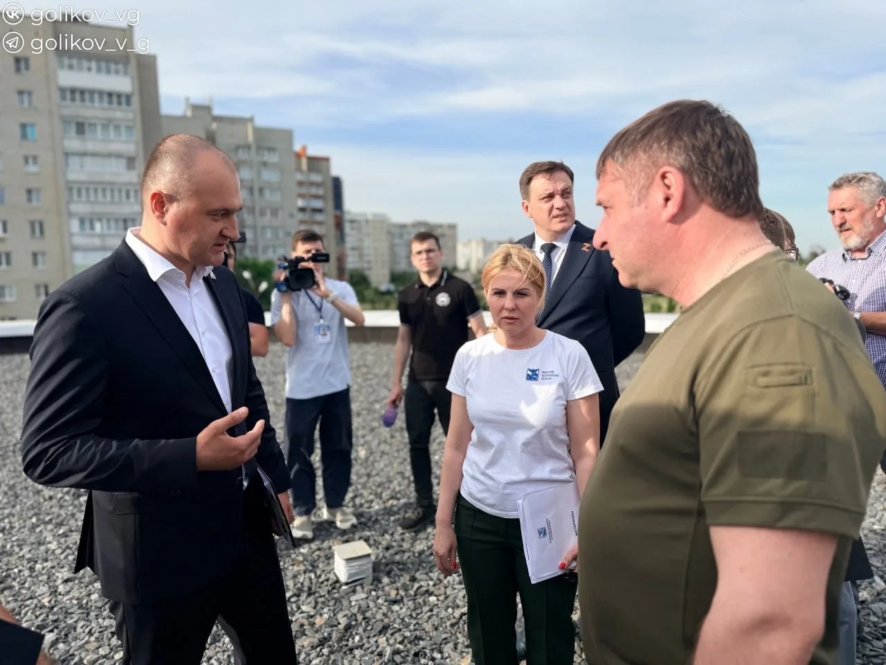💼Врио губернатора Белгородской области Александр Шуваев проверил три ключевых объекта в Губкинском о