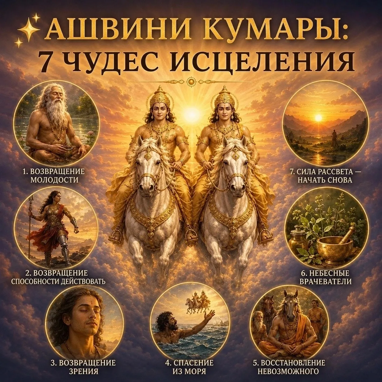 ✨ АШВИНИ КУМАРЫ: 7 ЧУДЕС ИСЦЕЛЕНИЯ