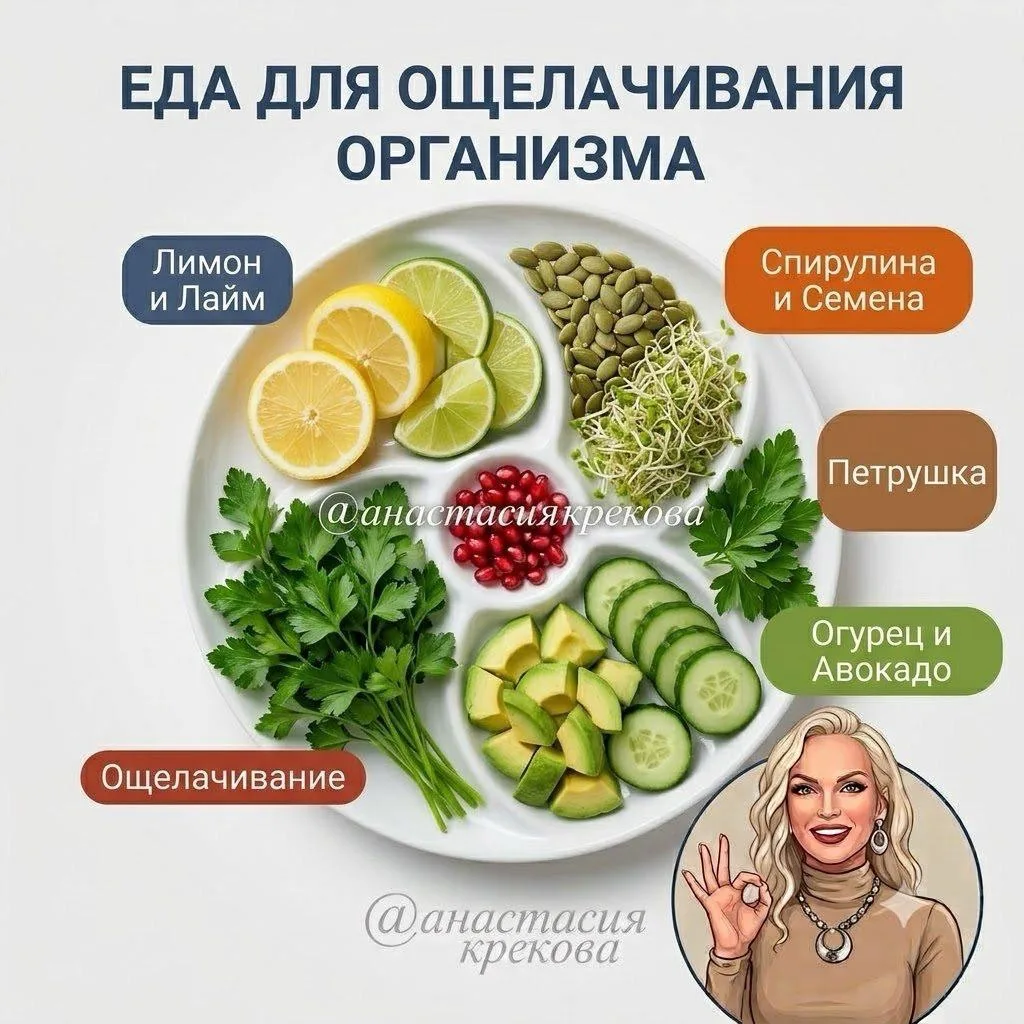Ощелачивание организма и 5 мощных продуктов для молодости, волос, костей и сияющей кожи 🌿

Друзья, 