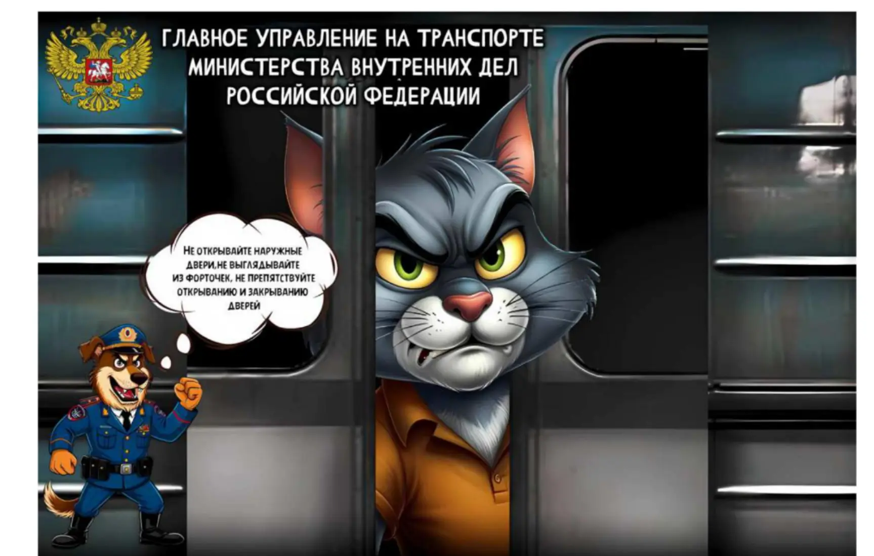 Главное управление на транспорте МВД РОССИИ предупреждает ⚠️