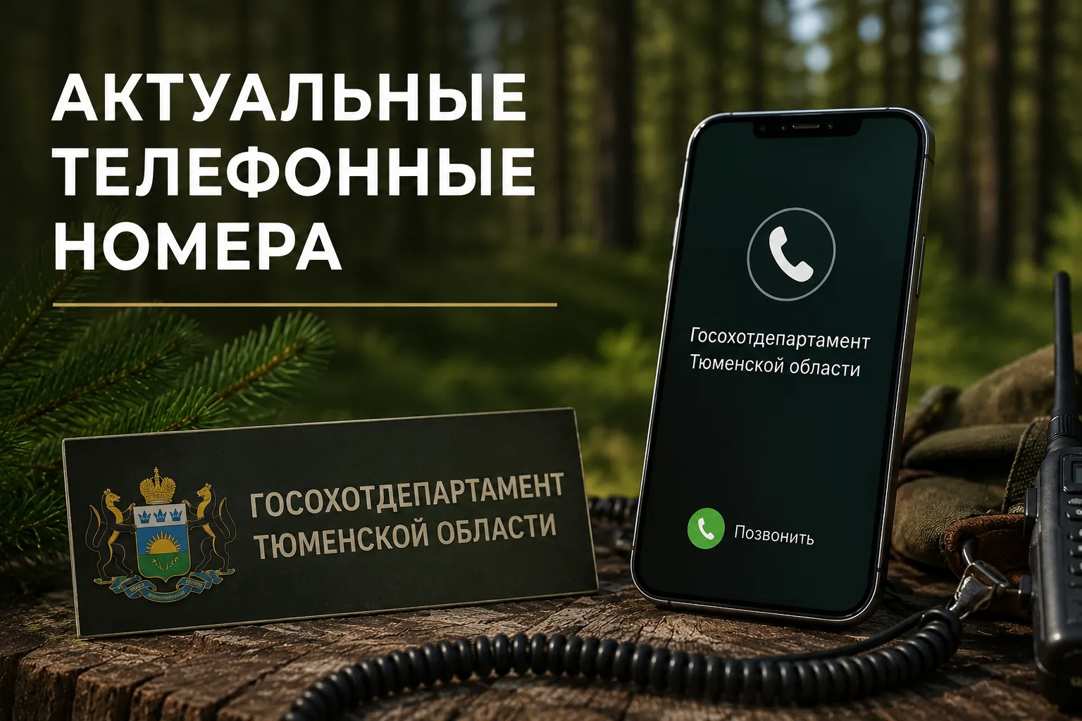 📞 Актуальные телефонные номера Госохотдепартамента Тюменской области

Госохотдепартамент Тюменской 