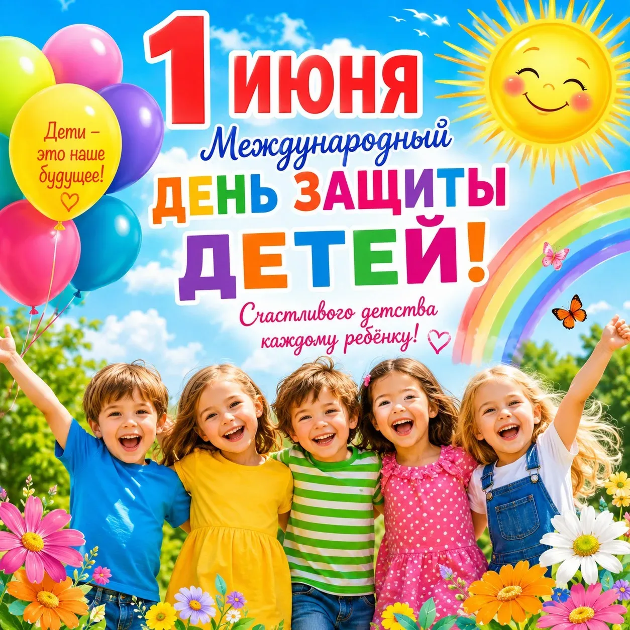 ☀️1 июня — Международный день защиты детей!
