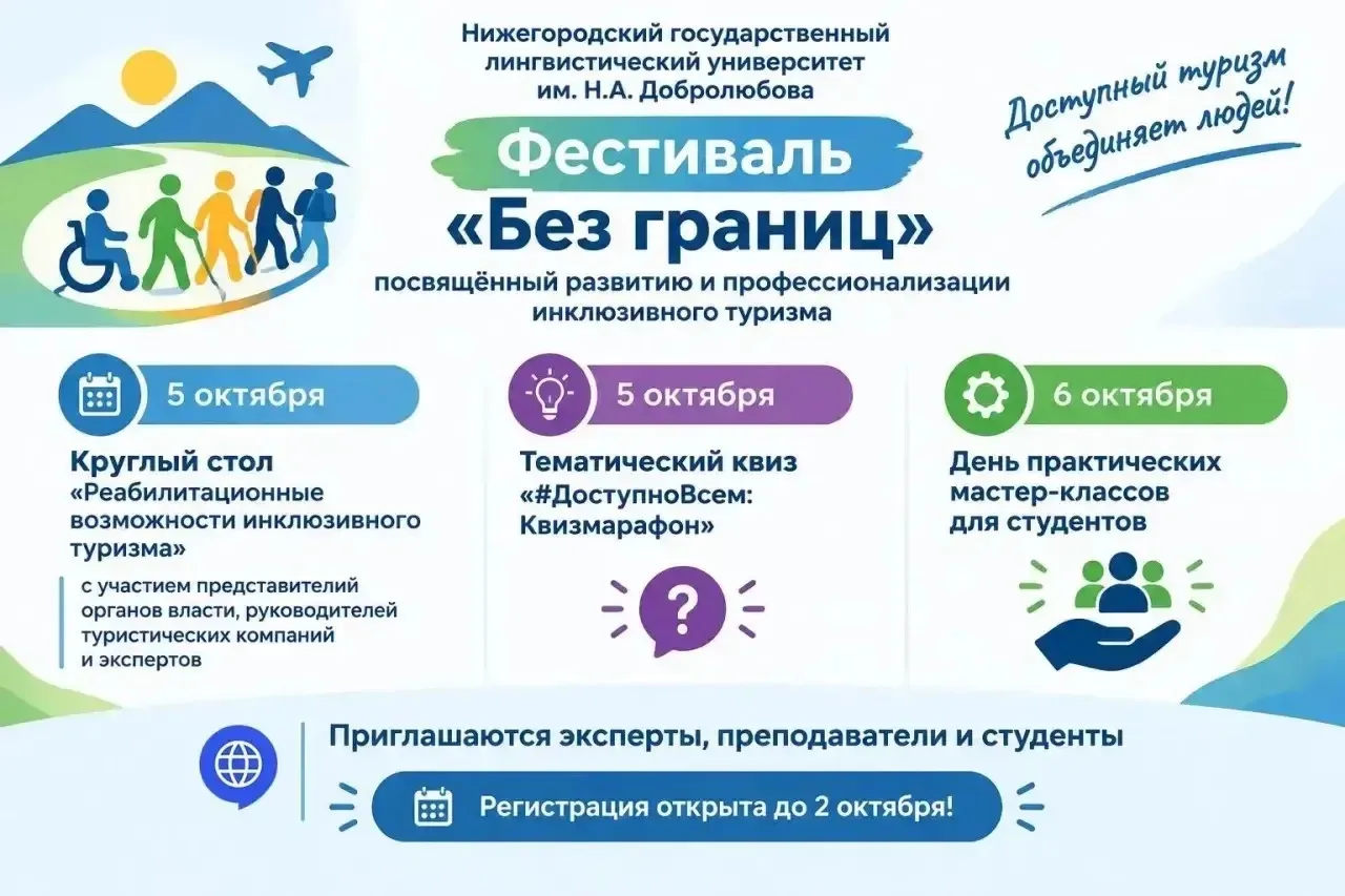 Уже завтра в НГЛУ состоится торжественное открытие фестиваля «Без границ», посвященном ...