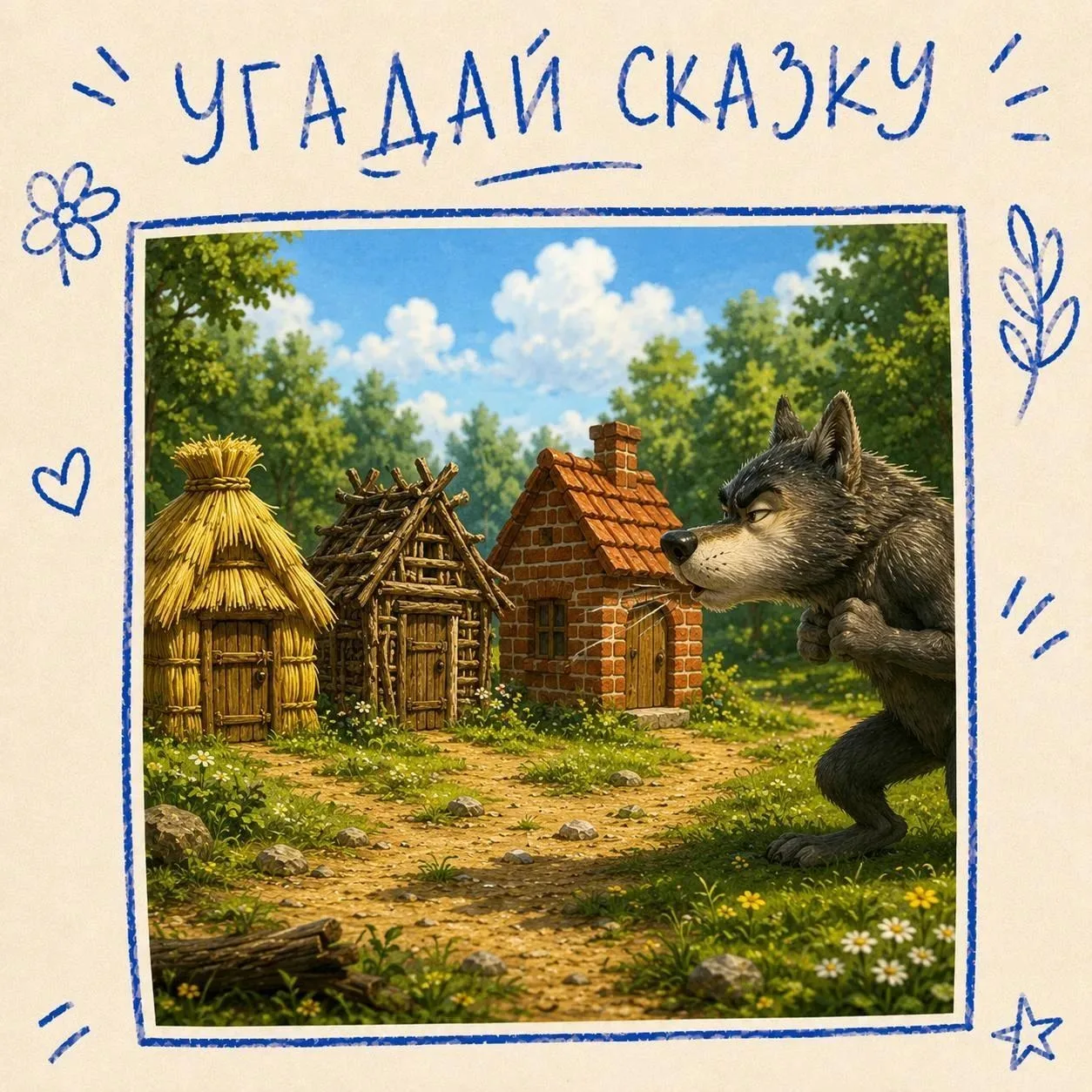 🧩 Проверим, насколько хорошо вы помните любимые сказки?

✨️Перед вами шесть иллюстраций. Каждая из 