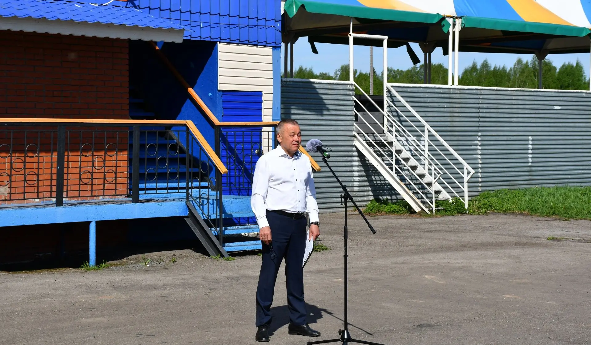 Очередное районное оперативное совещание прошло сегодня на поле проведения Сабантуя.