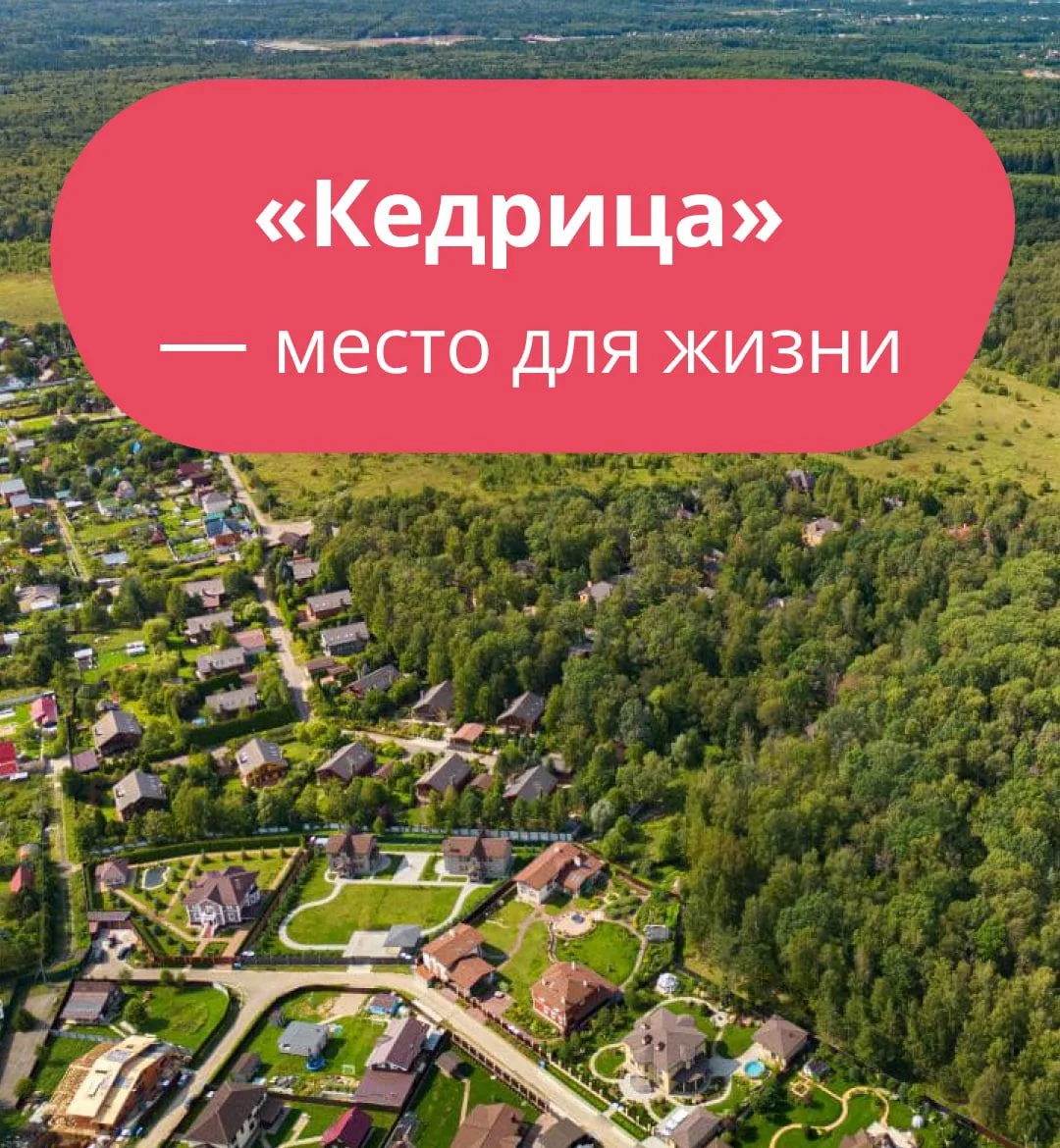 🌲 Кедрица — место, где начинается загородная жизнь