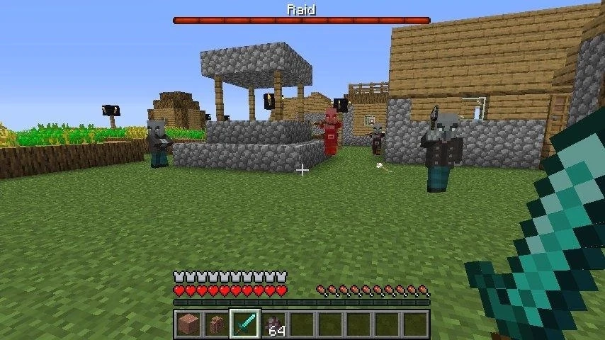 Когда случайно начал рейд в деревне В Minecraft есть моменты, когда ты вообще… — публикация канала «Майнкрафт»