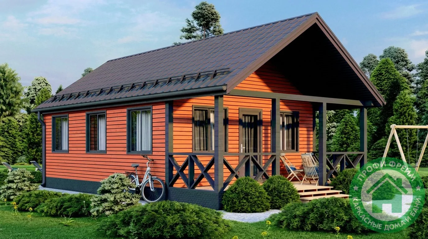 🏡 Дачный дом 6х8 + терраса 6х2, 60 м2, 6х10.