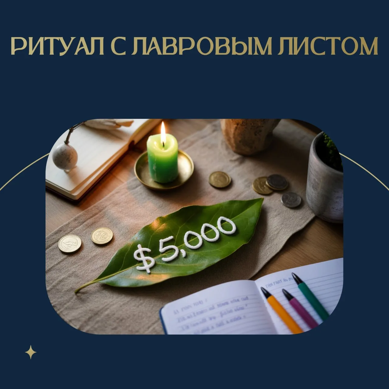 РИТУАЛ С ЛАВРОВЫМ ЛИСТОМ НА ДЕНЕЖНОЕ ИЗОБИЛИЕ ✨