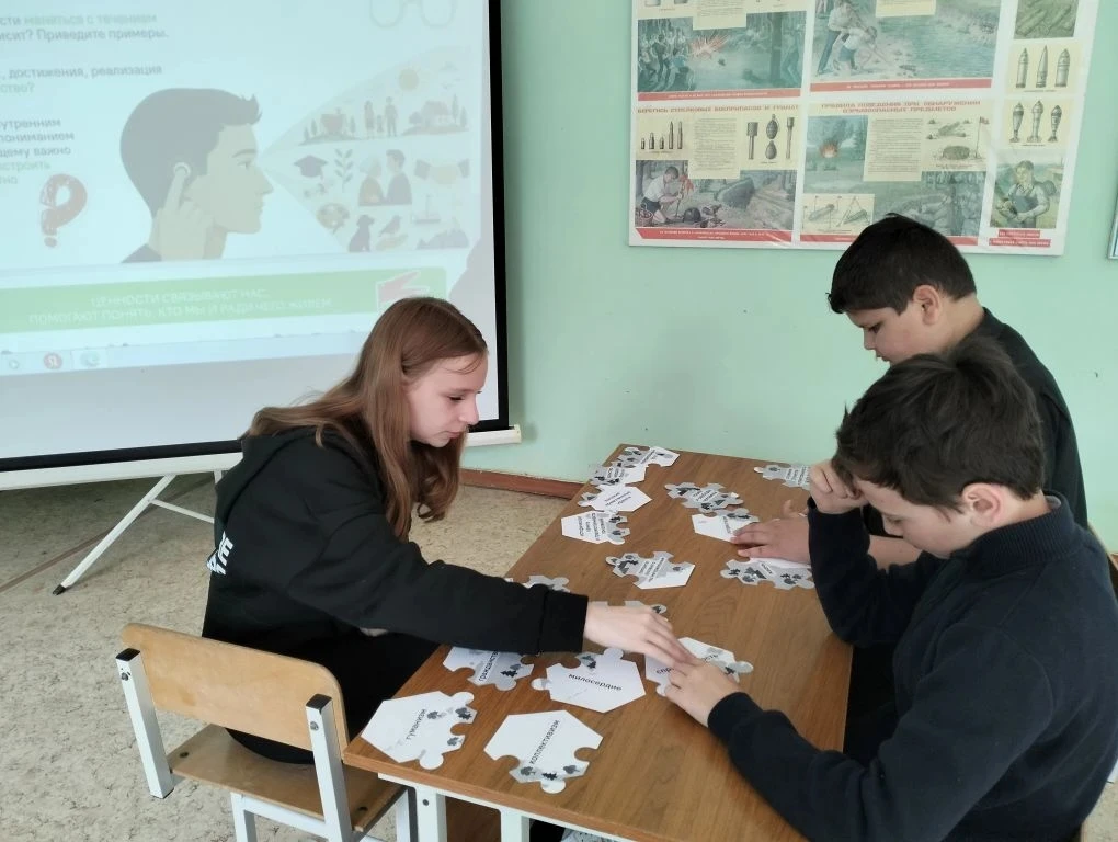 Сегодня «Разговоры о важном» были посвящены теме «Ценности, которые нас объединяют».