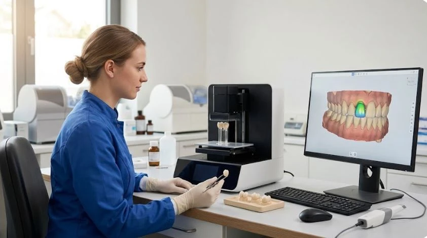 Постоянная коронка за один визит: прорыв в 3D-печати из циркония