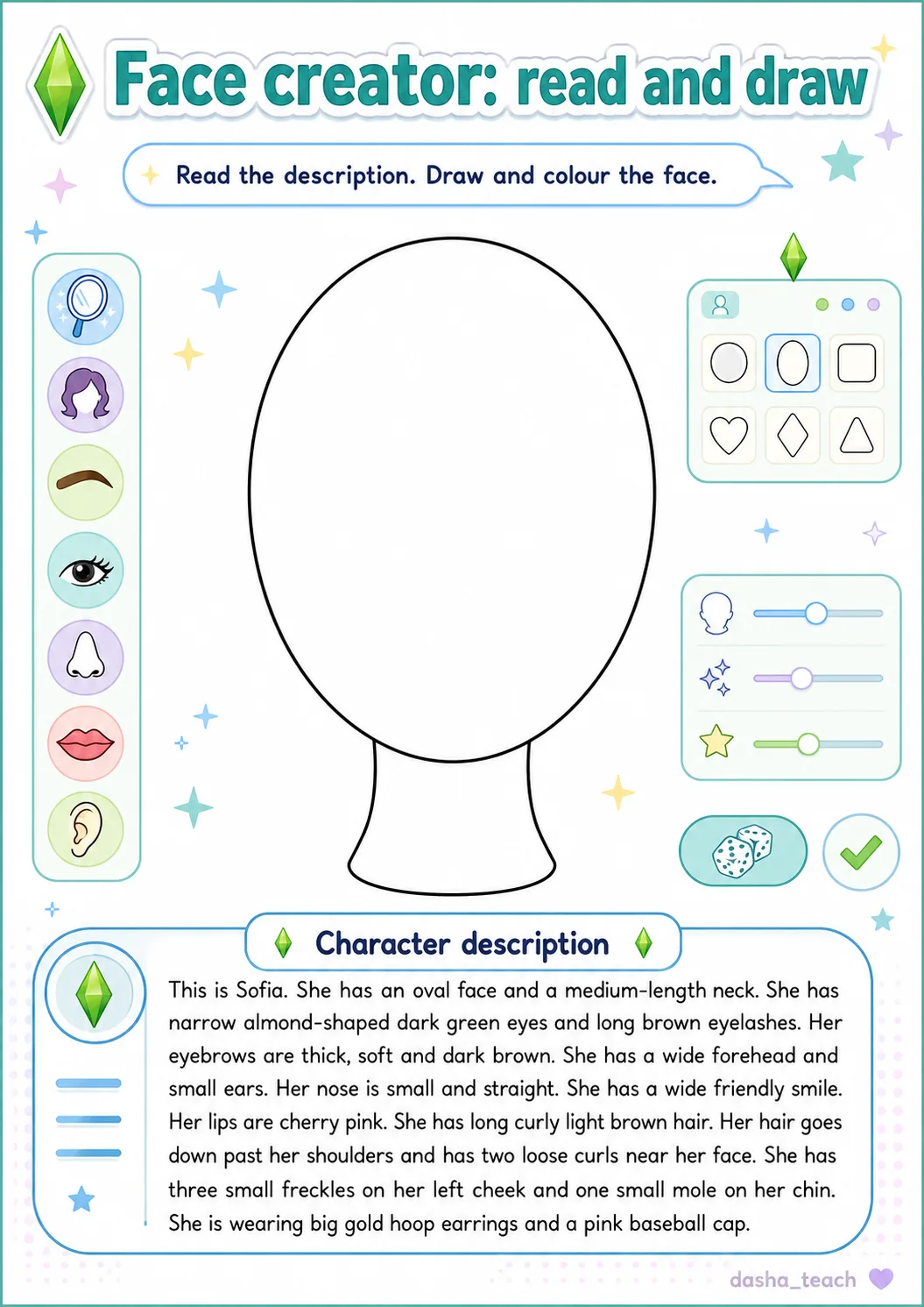 🎮👤 face creator: read and draw

материал по теме describe the face в стиле the sims 4: ученики чит
