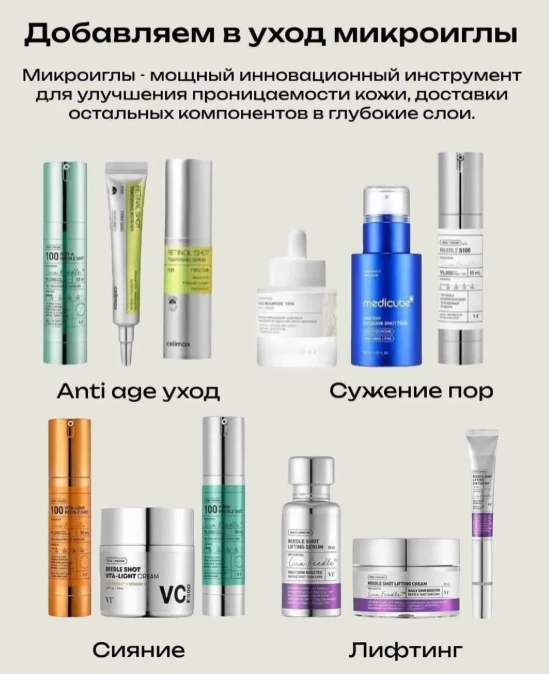 Хочешь подобрать средство с микроиглами, но и можешь понять что нужно именно тебе? 🤔