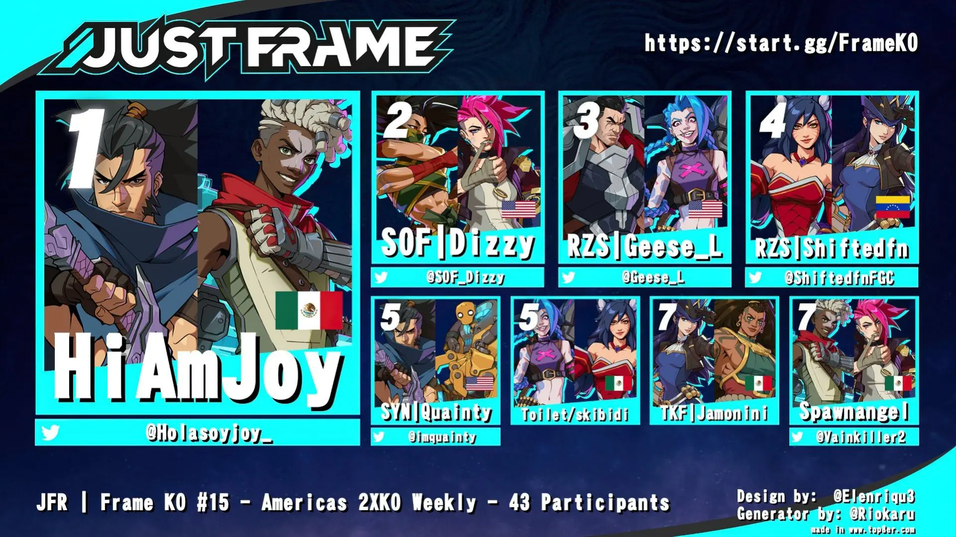 📺 Завершился 2XKO JustFrame 15