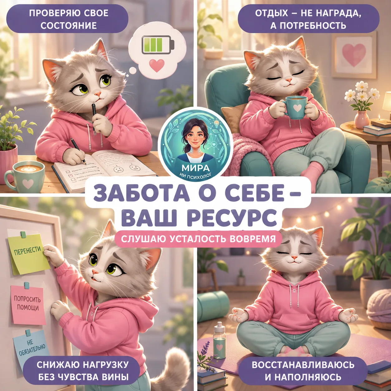 🌿 Как научиться слышать усталость до того, как силы закончатся? (ЧАСТЬ 2) ✨