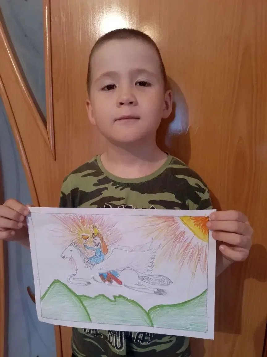 🎨 Как древний эпос оживает в детских рисунках