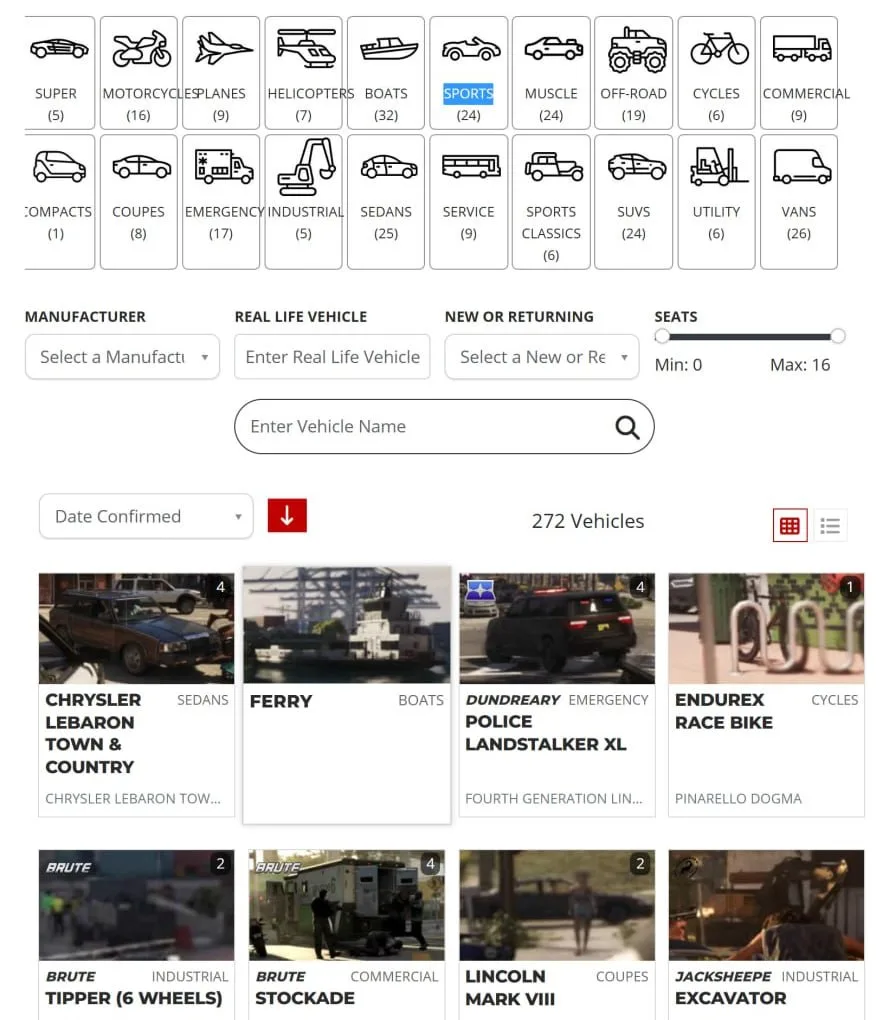 🫣 Фанаты GTA VI насчитали уже 272 транспорта, которые появятся в игре