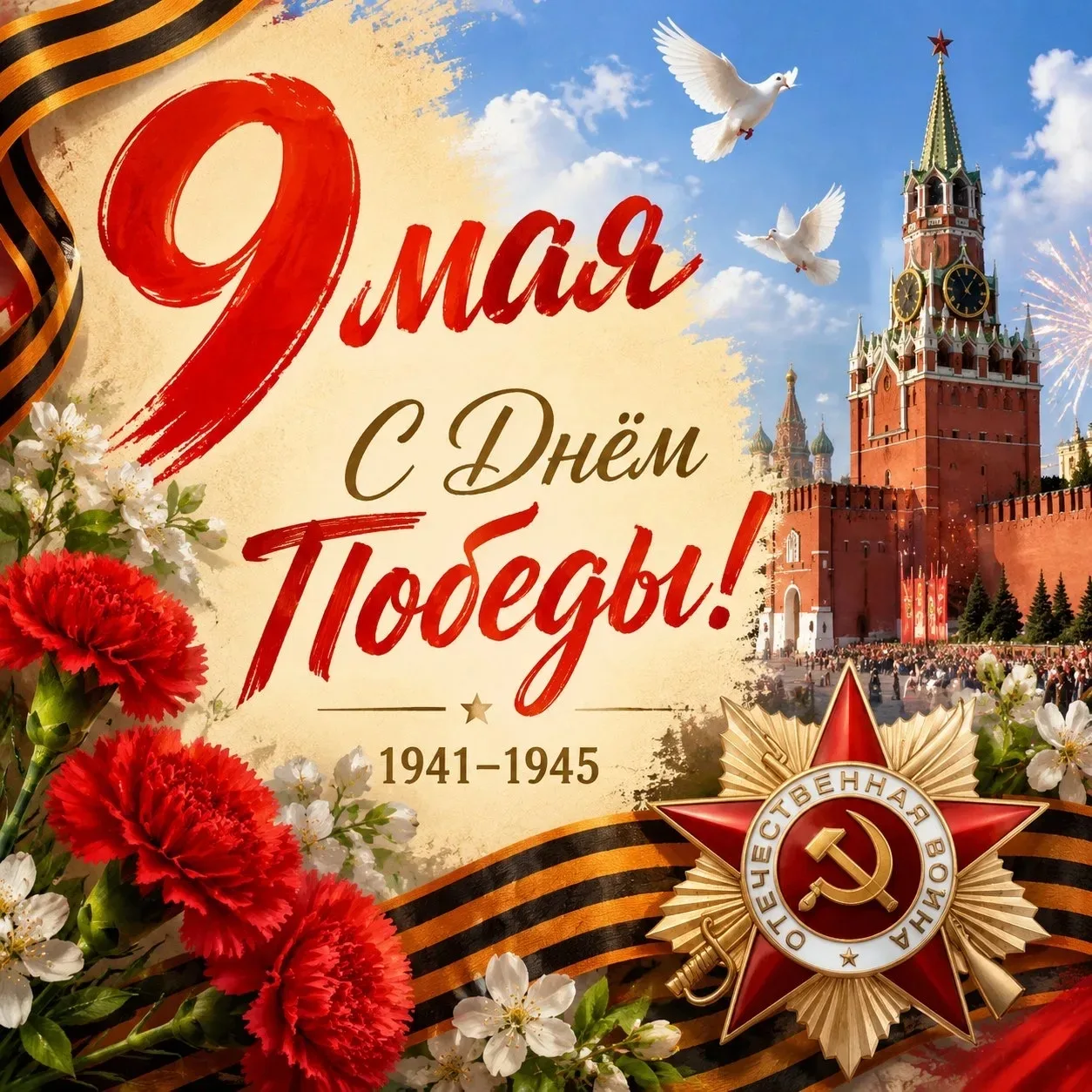 С Днем Великой Победы! 🇷🇺

Поздравляем учеников, учителей и родителей с 9 Мая! Этот день - напомин