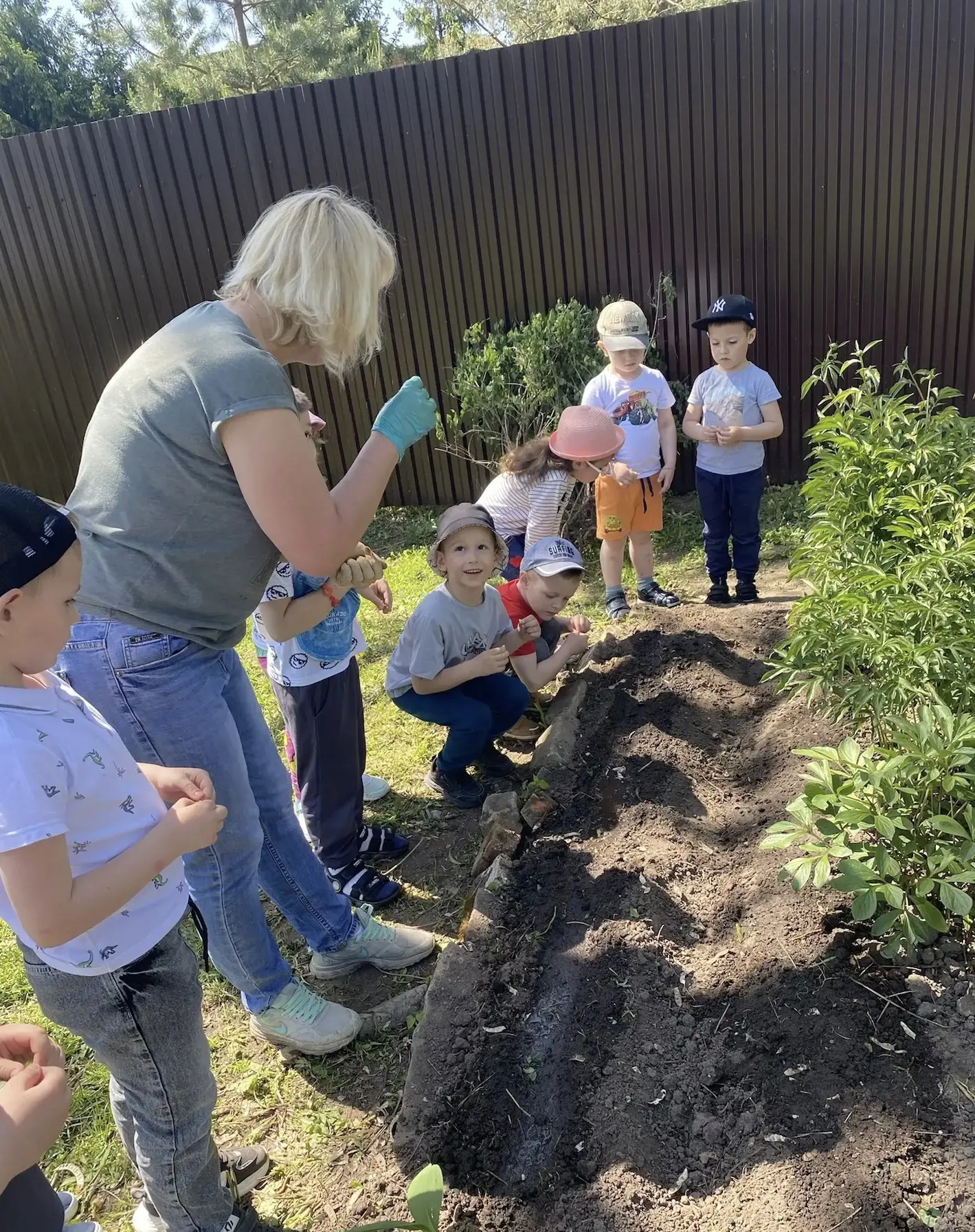 🌱 Маленькие огородники: трудовая деятельность в средней группе Б