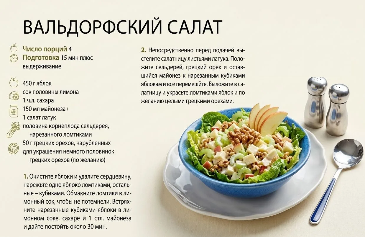 Рецепты салатов
