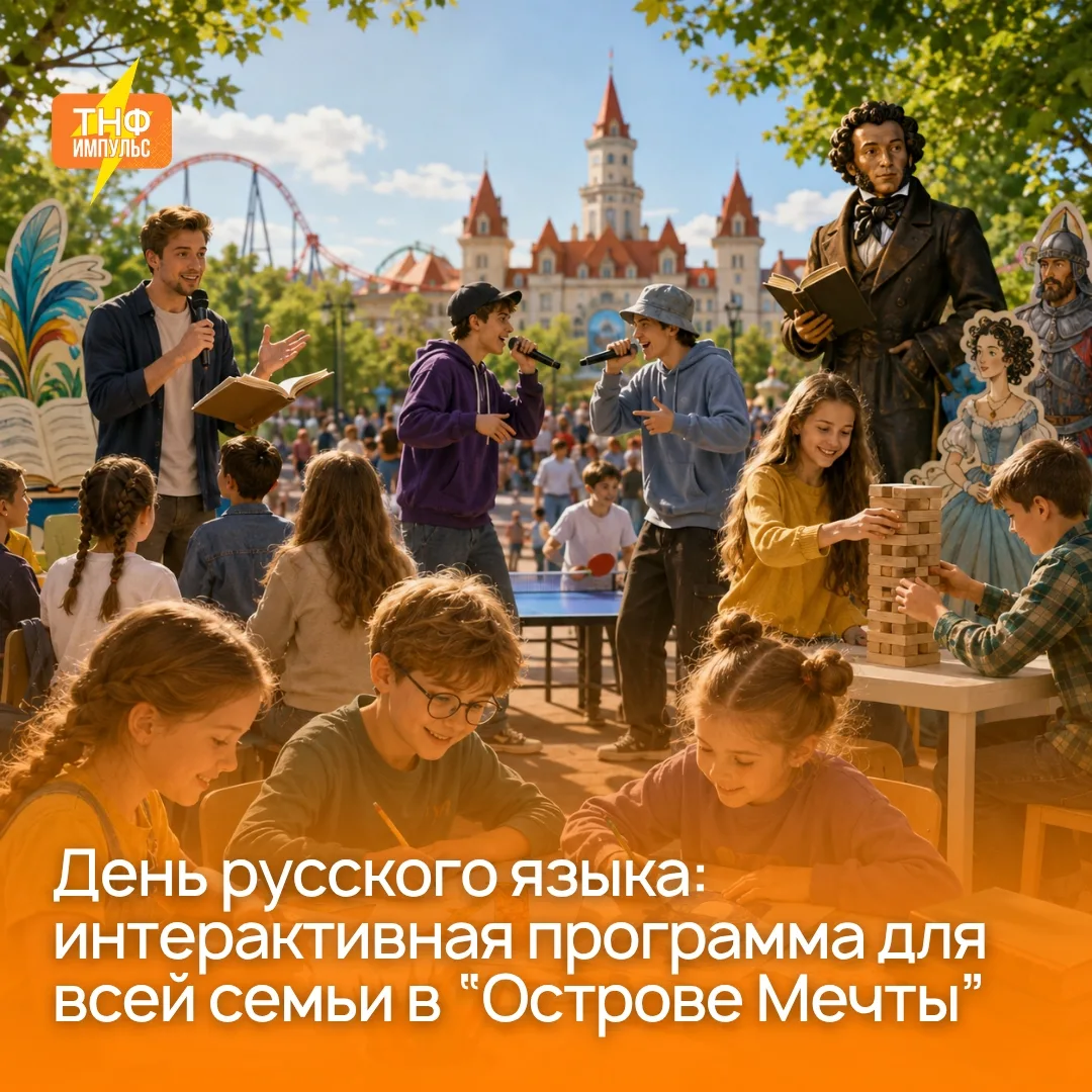 📚 6 июня в "Острове Мечты" пройдет День русского языка — первое событие летнего проект...