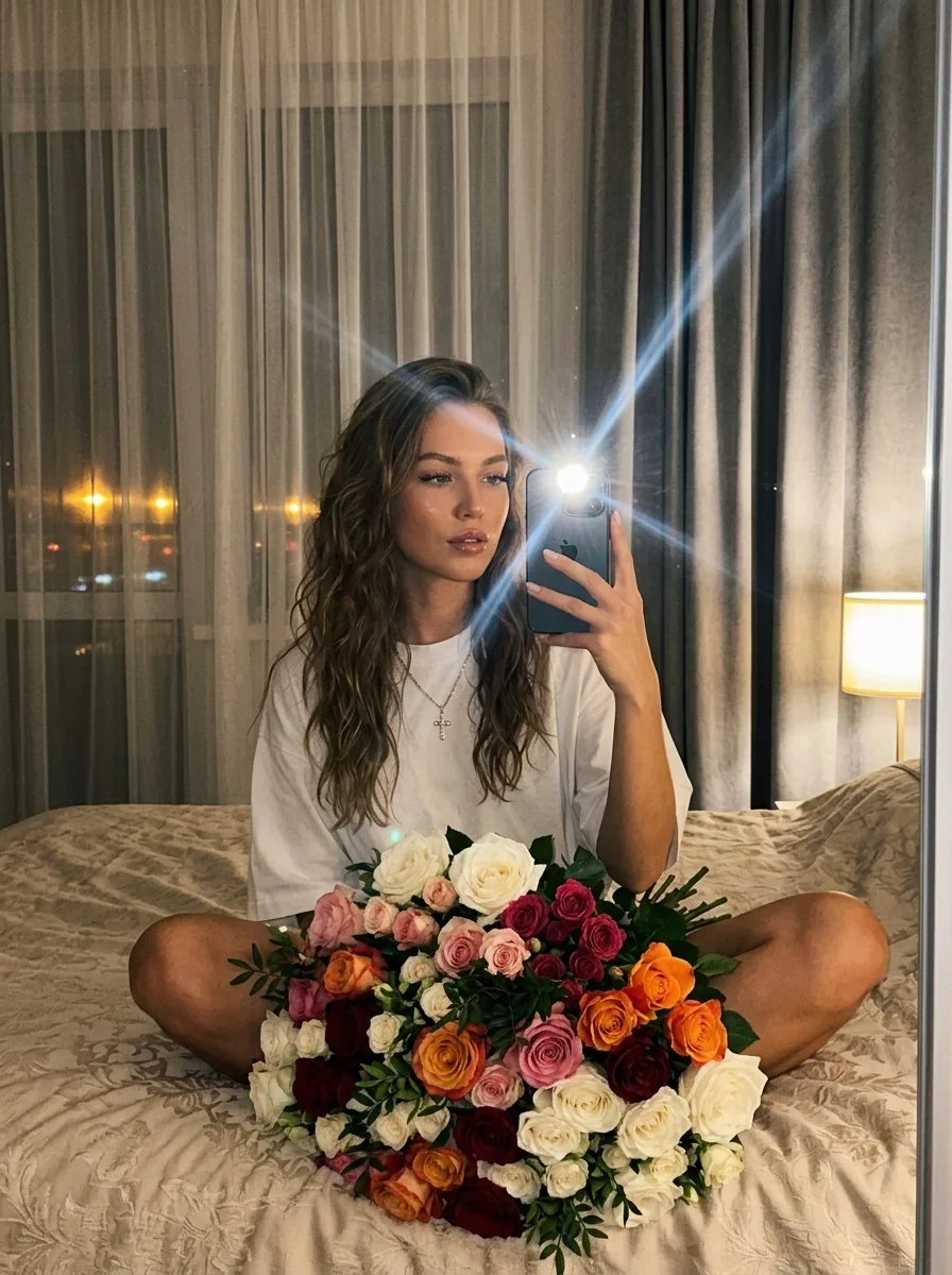 🌹Фото с букетиком роз