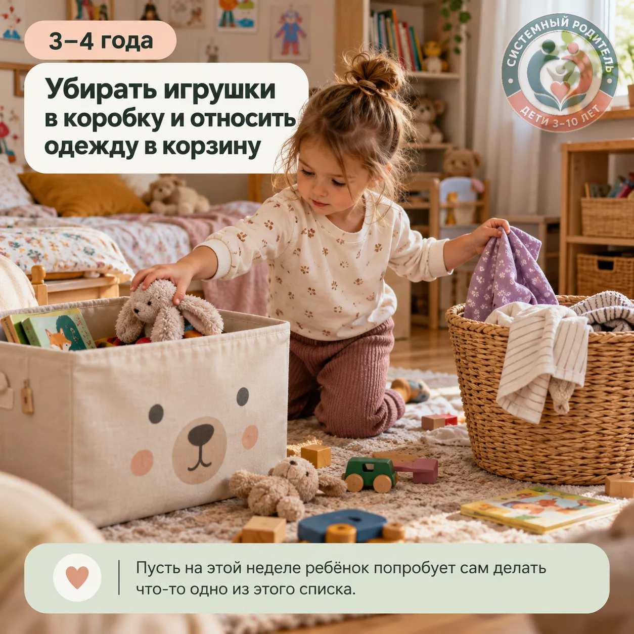 🏠 Пора передать ребёнку часть домашних дел